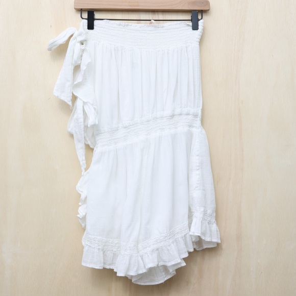 Free People Feeling Fancy Romper Ivory Small - Picture 4 of 5